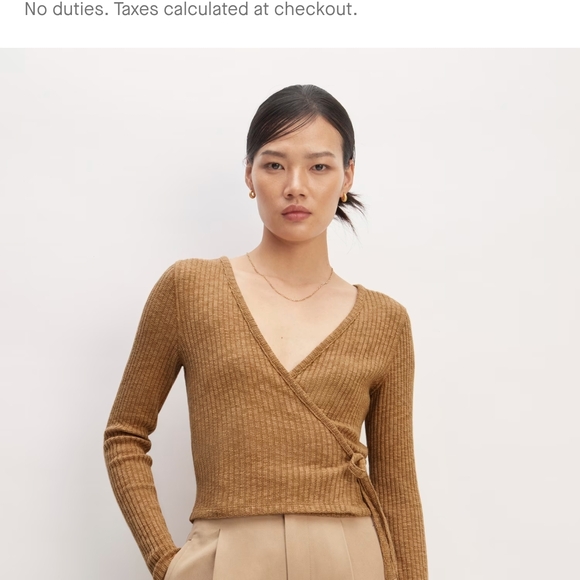 The Cozy Rib Wrap Top - Picture 3 of 4